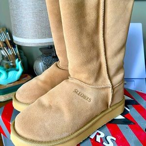 Skechers Women’s Blizzards Tan Winter Boots